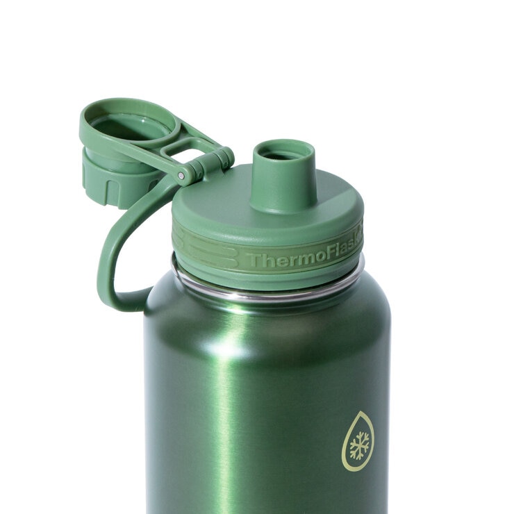 THERMOFLASK ステンレス真空断熱ボトル 1.17L 2PC グリーン/パープル THERMOFLASK ステンレス真空断熱ボトル 1.17L 2PC グリーン/パープル