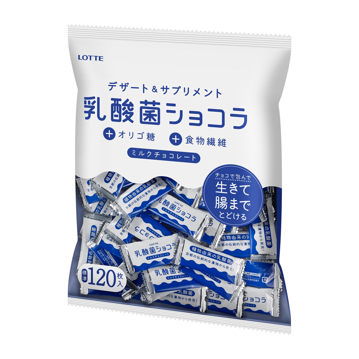 乳酸菌ショコラ ミルクチョコレート120枚　480g