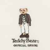 テディーベア メンズ 長袖 Tシャツ / ネイビー＋ホワイト / XL