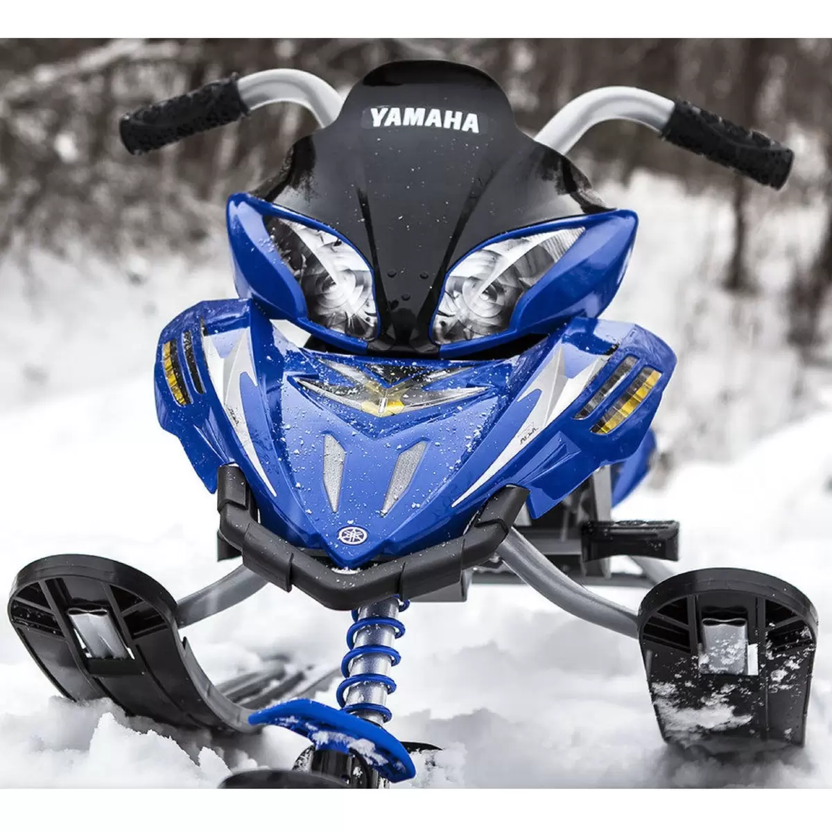 Yamaha Apex スノーバイク型こども用ソリ ブルー/ブラック