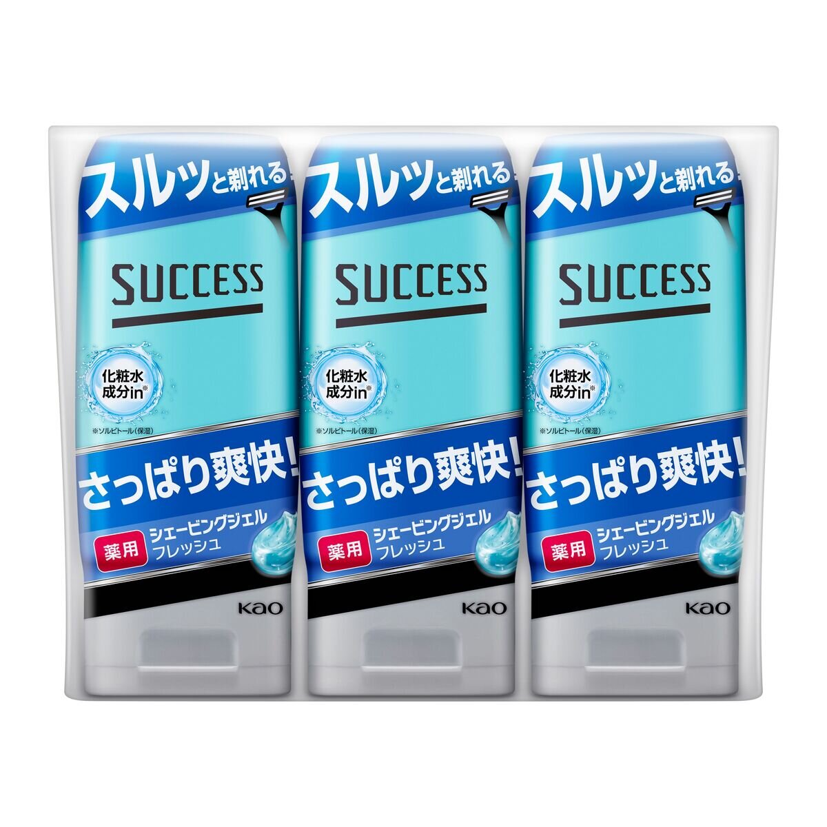 サクセス 薬用シェービングジェル フレッシュタイプ 180gX3個