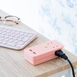 Fargo（ファーゴ）SATI COLOR(サティカラー) AC4個口 4.2A USB 全14色 CT221 コーラルピンク