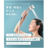SALONIA シャワーヘッド ファインバブル クリア シルバー セット SAL23303SS