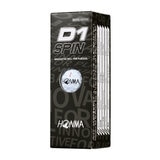本間ゴルフ D1スピン ゴルフボール 2ピース構造 24個入り ホワイト