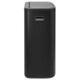 ブラバンシア Boタッチビン 2x30L   タッチ式ごみ箱 2分別  マットブラック  221484