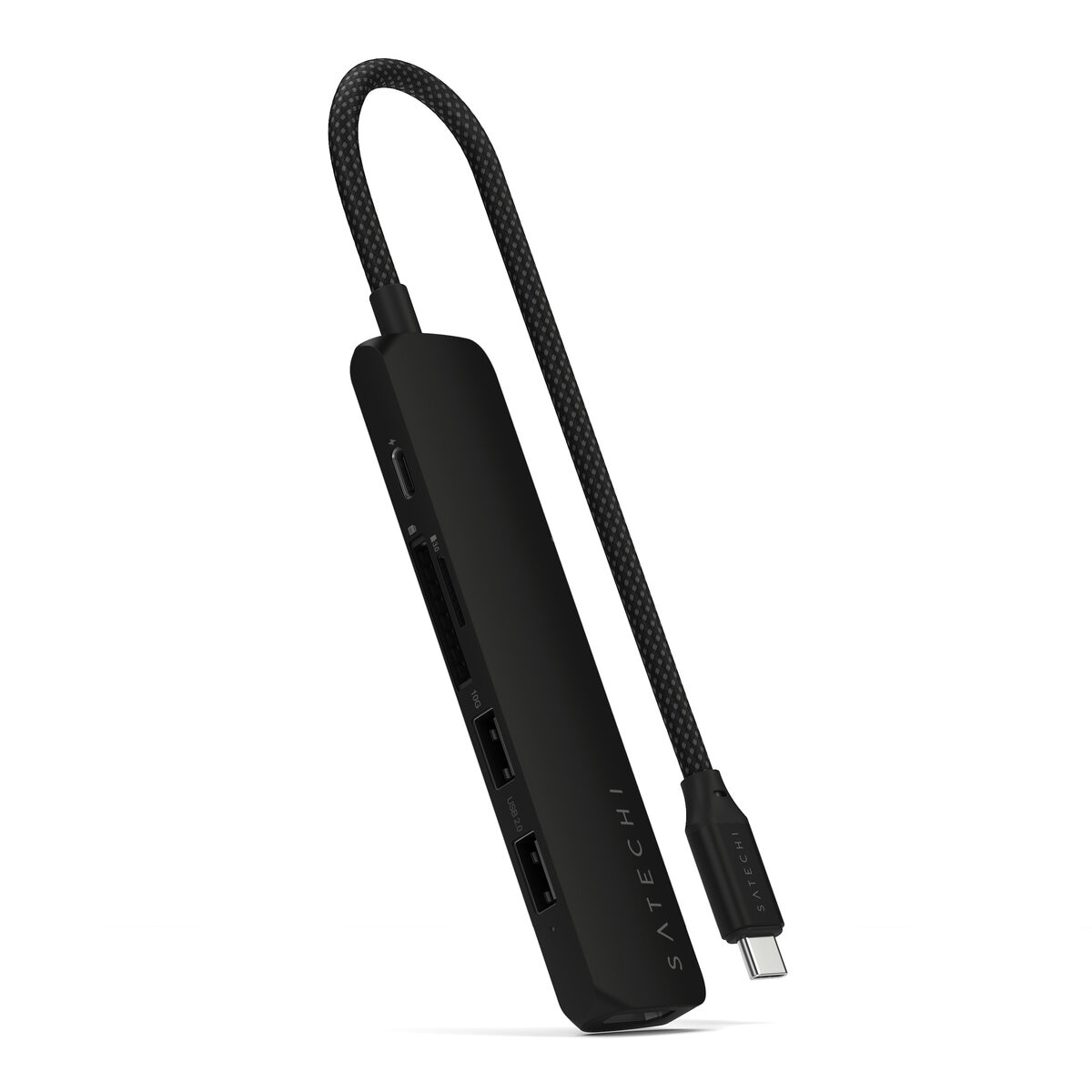 Satechi 6-in1 USB-C スリムマルチポートアダプター ブラック