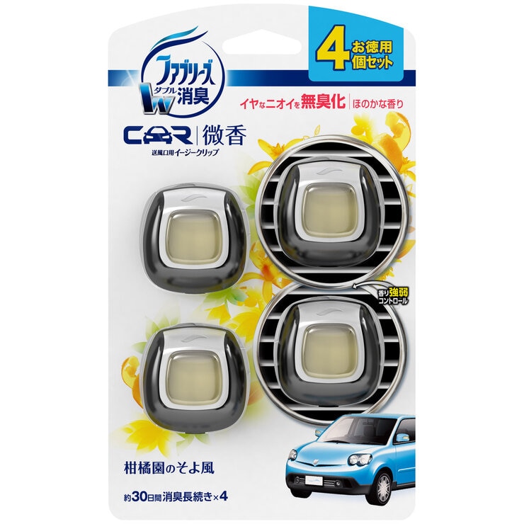 P&G ファブリーズ イージークリップ 微香 柑橘園のそよ風 4個 P&G ファブリーズ イージークリップ 微香 柑橘園のそよ風 4個