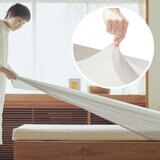 西川 のびのびクイック シーツ シングルサイズ ベージュ