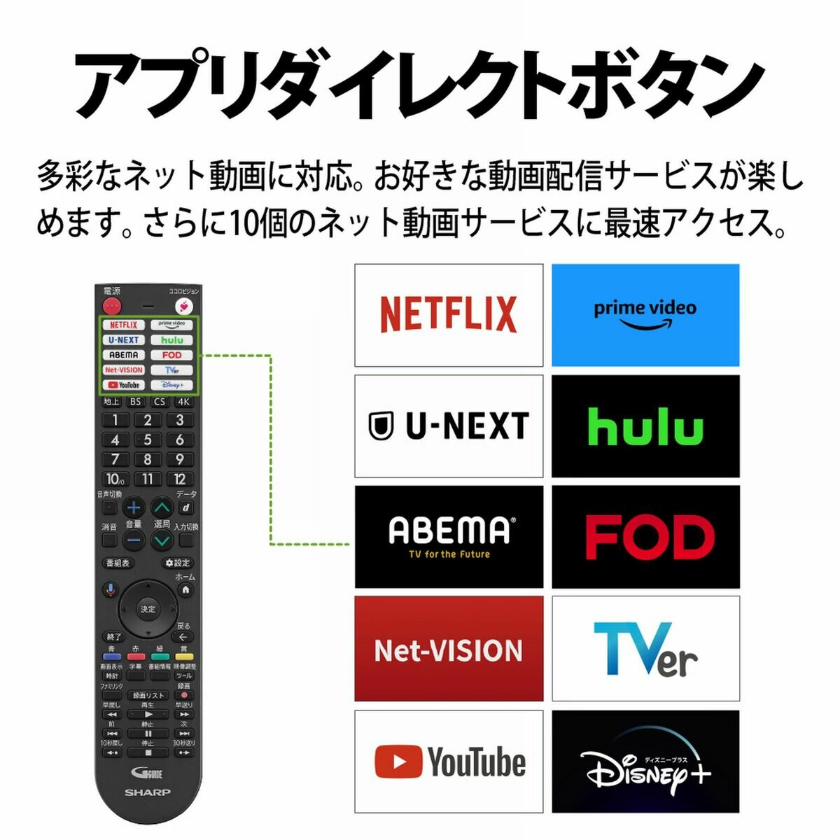 シャープ アクオス 50インチ 4K HDR液晶テレビ 4T-C50FL1 TV