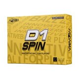 本間ゴルフ D1スピン ゴルフボール 2ピース構造 24個入り イエロー