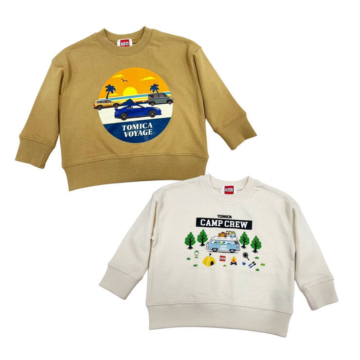 トミカ キッズ スウェットシャツ 2枚組