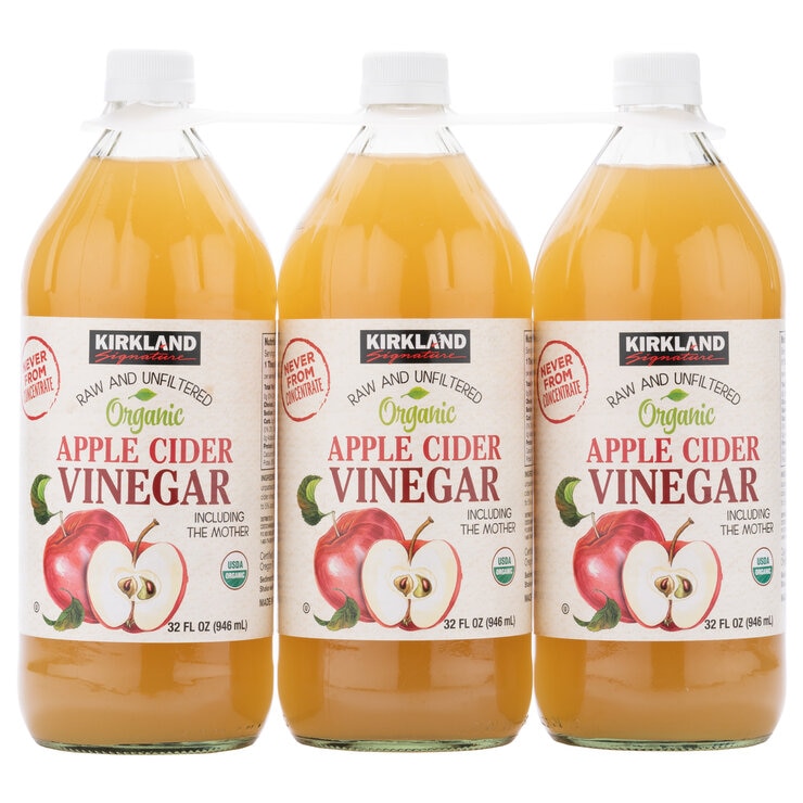カークランドシグネチャー オーガニック アップルサイダー酢 946ml x 3本 カークランドシグネチャー オーガニック アップルサイダー酢 946ml x 3本
