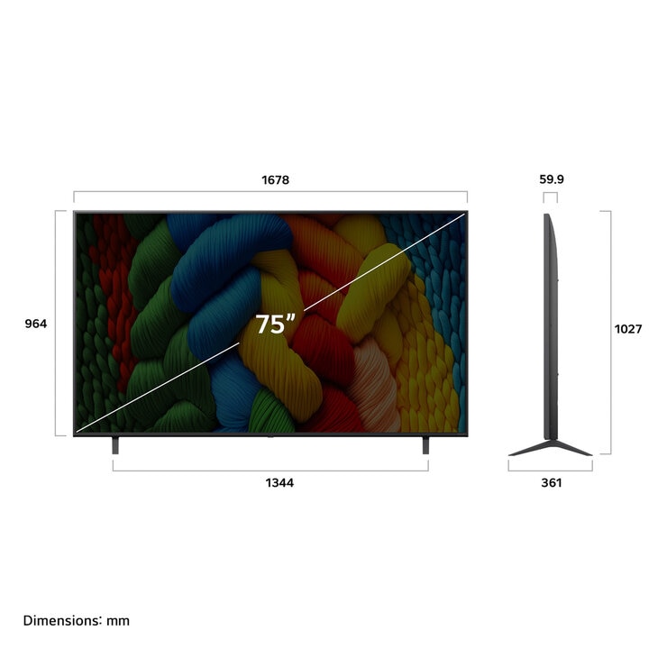LG 75インチ 4K 液晶テレビ 75NANO80AJA