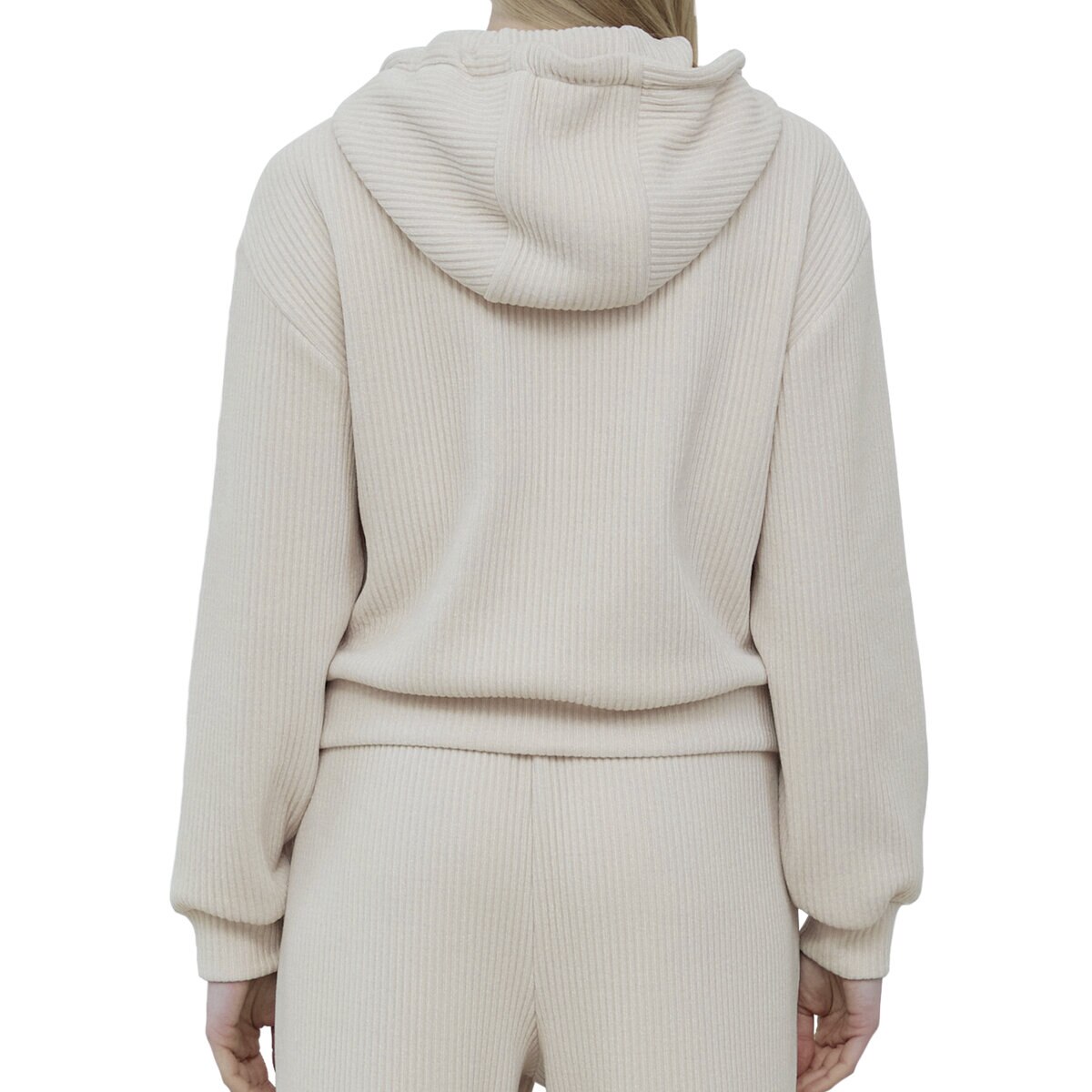 コーズコンバイン レディース コーデュロイパーカー アイボリー S