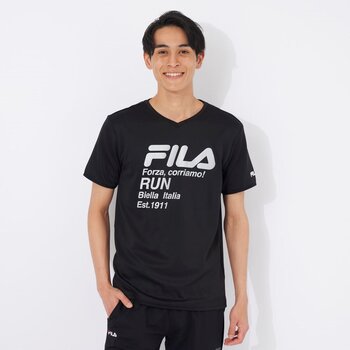 FILA メンズ 接触冷感 半袖 Tシャツ