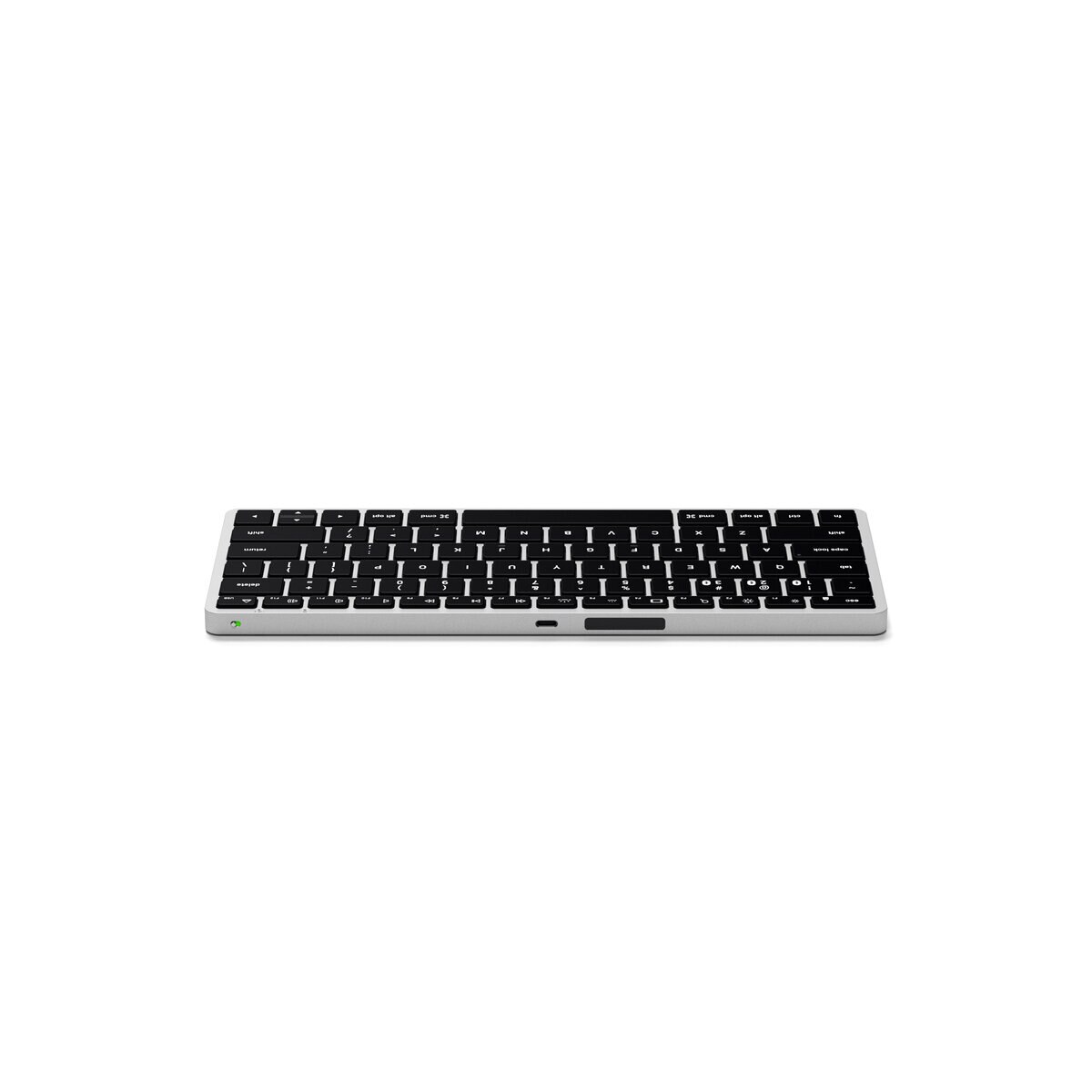 Satechi キーボード (iPadOS/iOS/Mac向け) 英語配列 テンキー無し シルバー