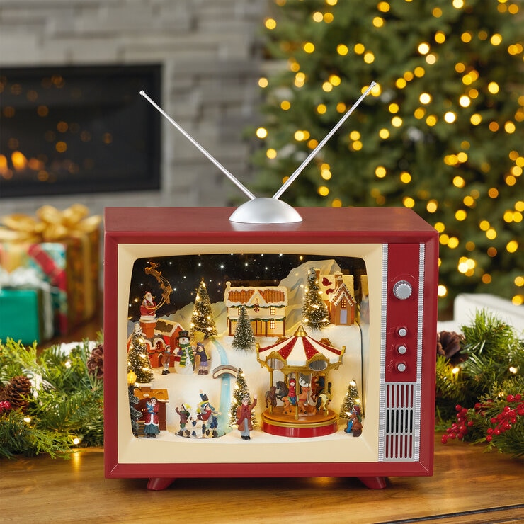コストコ　クリスマス　アニメイテッドビレッジウィズミュージック　costco Animated Winter Village with Lights and Sounds for Christmas from