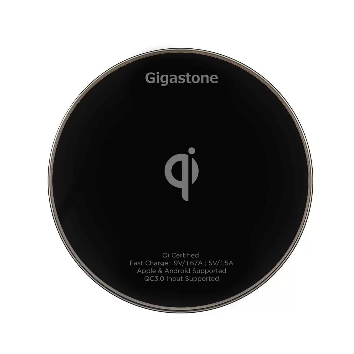 Gigastone Qi Pad ワイヤレス急速充電器 ２パック ブラック