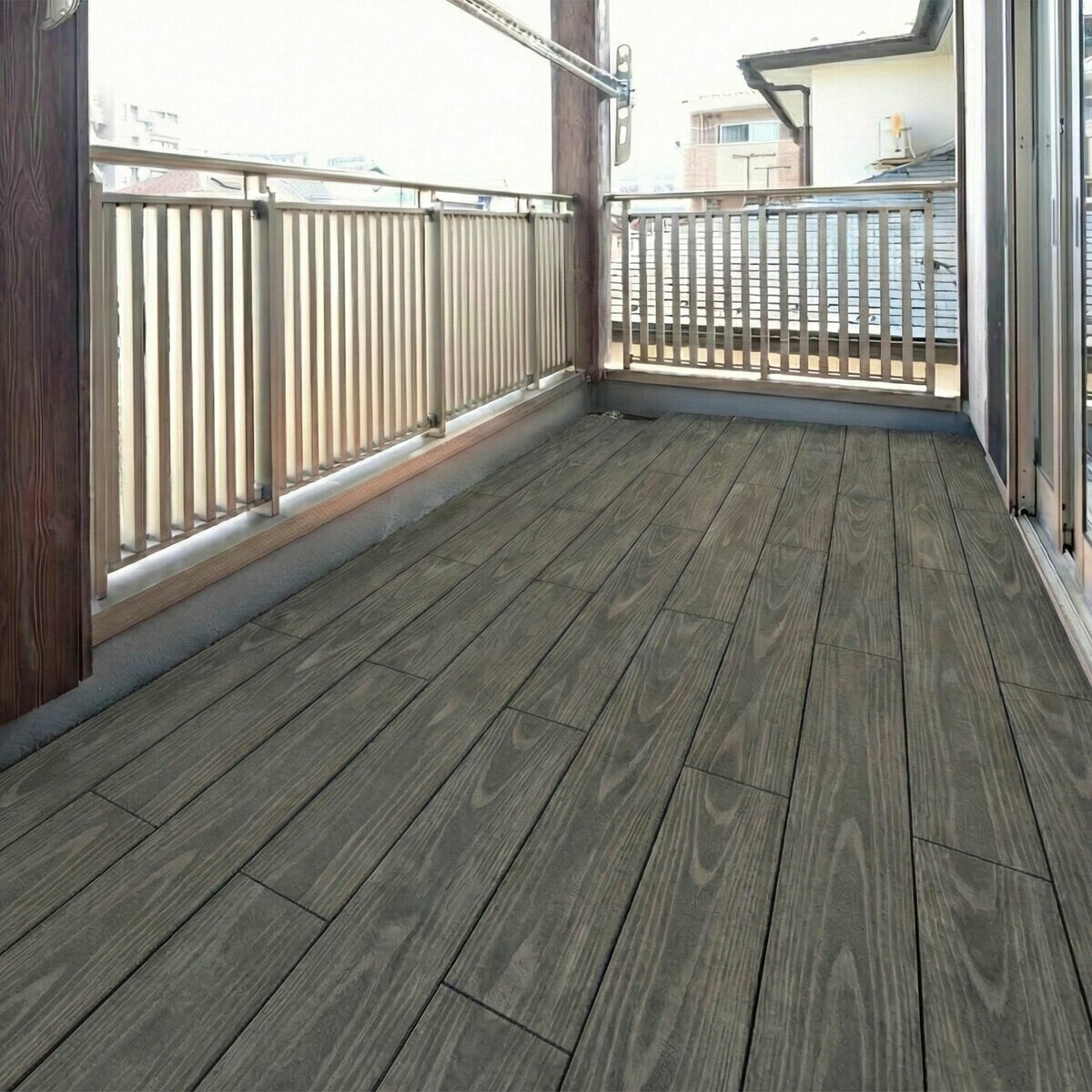 MINO　彩木スマートデッキ　DAX　W3000xD300xH44mm ブラック BK