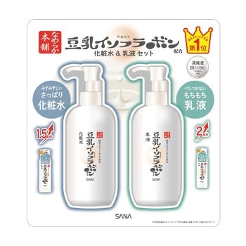 SANA なめらか本舗 豆乳イソフラボン配合の化粧水300ml & 乳液300mlセット
