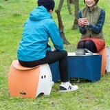 SOLCION（ソルシオン）PATATTO 350+ 折りたたみイス 防災トイレ テラコッタ PT3503