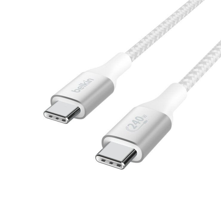 Belkin BoostCharge USB-C ケーブル240W 2m ホワイト CAB015BT2MWH Belkin BoostCharge USB-C ケーブル240W 2m ホワイト CAB015BT2MWH