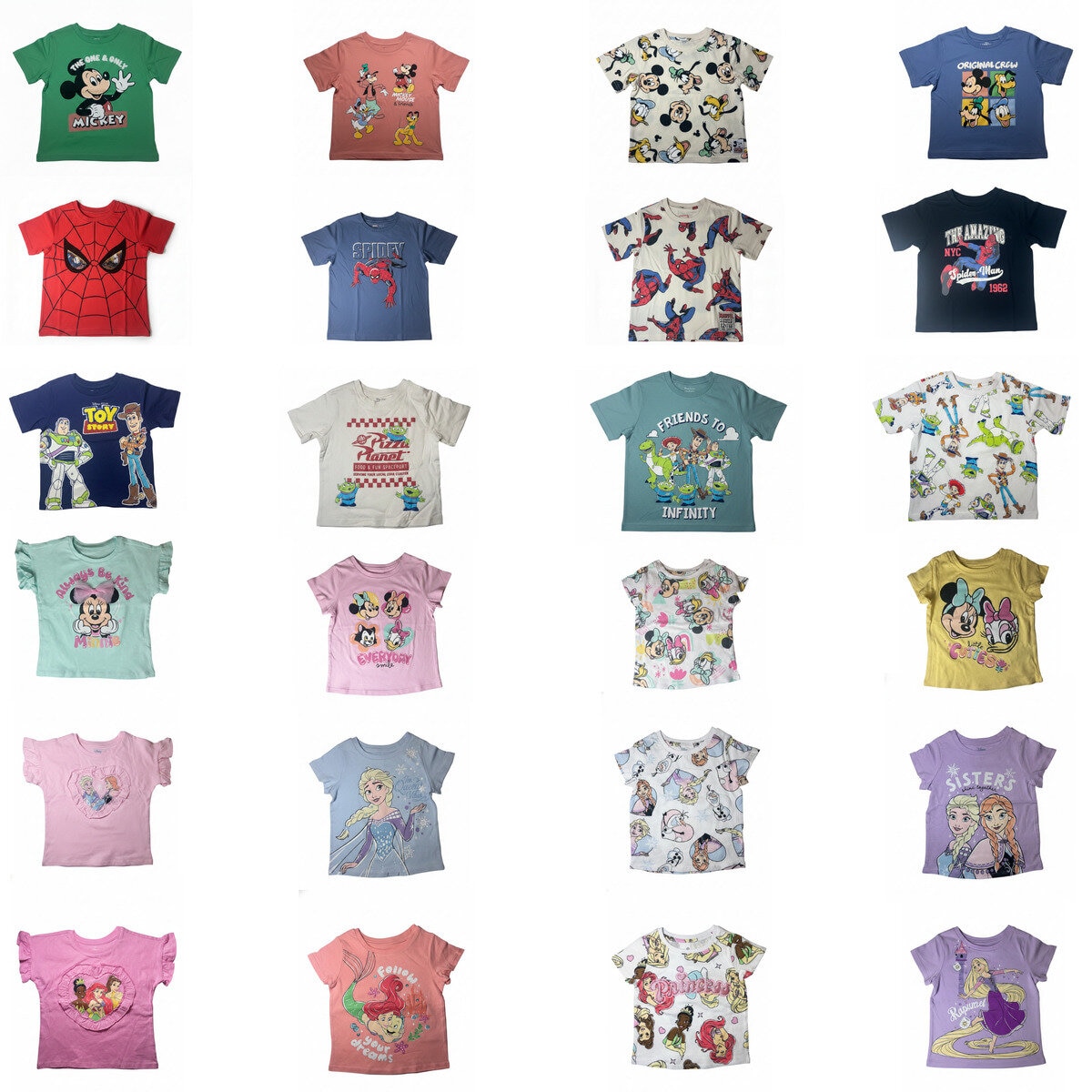 キャラクター キッズ 半袖 Tシャツ 4枚組
