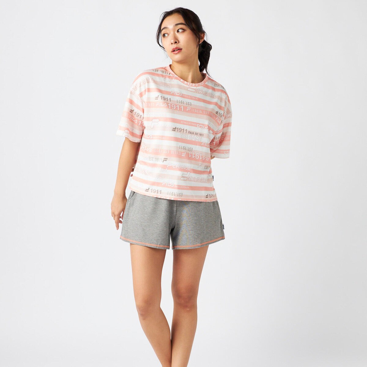 フィラ レディース 水着4点セット オレンジ 7S