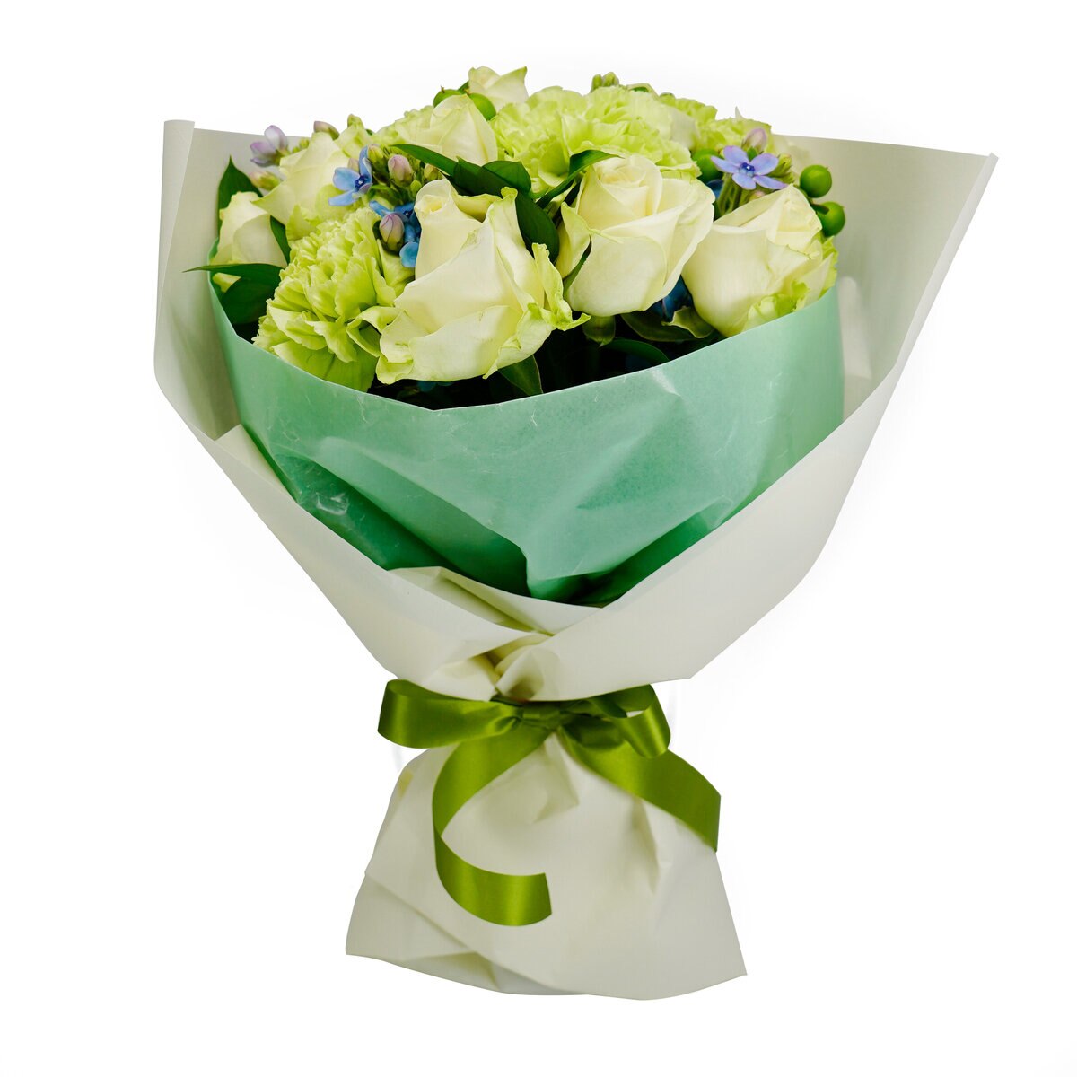 スプリングギフトブーケ ホワイト 母の日期間配送 お届け日5月10日～5月14日