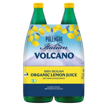 イタリアン ボルケーノ 100% オーガニックレモンジュース 1L x 2本