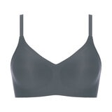 トリンプ・インターナショナル・ジャパン ワイヤーフリー ブラ 2枚組 ダークグレー/アッシュローズ XL