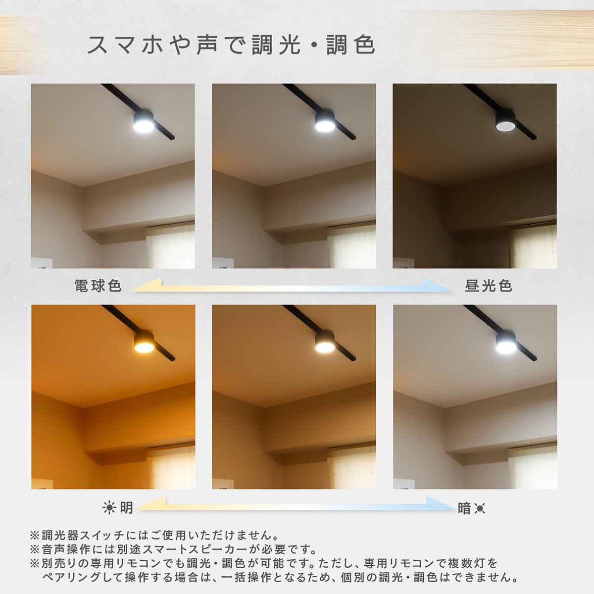 Edison Smart（エジソンスマート）ウッド調 ミニシーリングライト 引