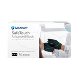 ARメディコム セーフタッチ アドバンスドブラック ニトリルグローブ 100枚入り x 10箱 Medium