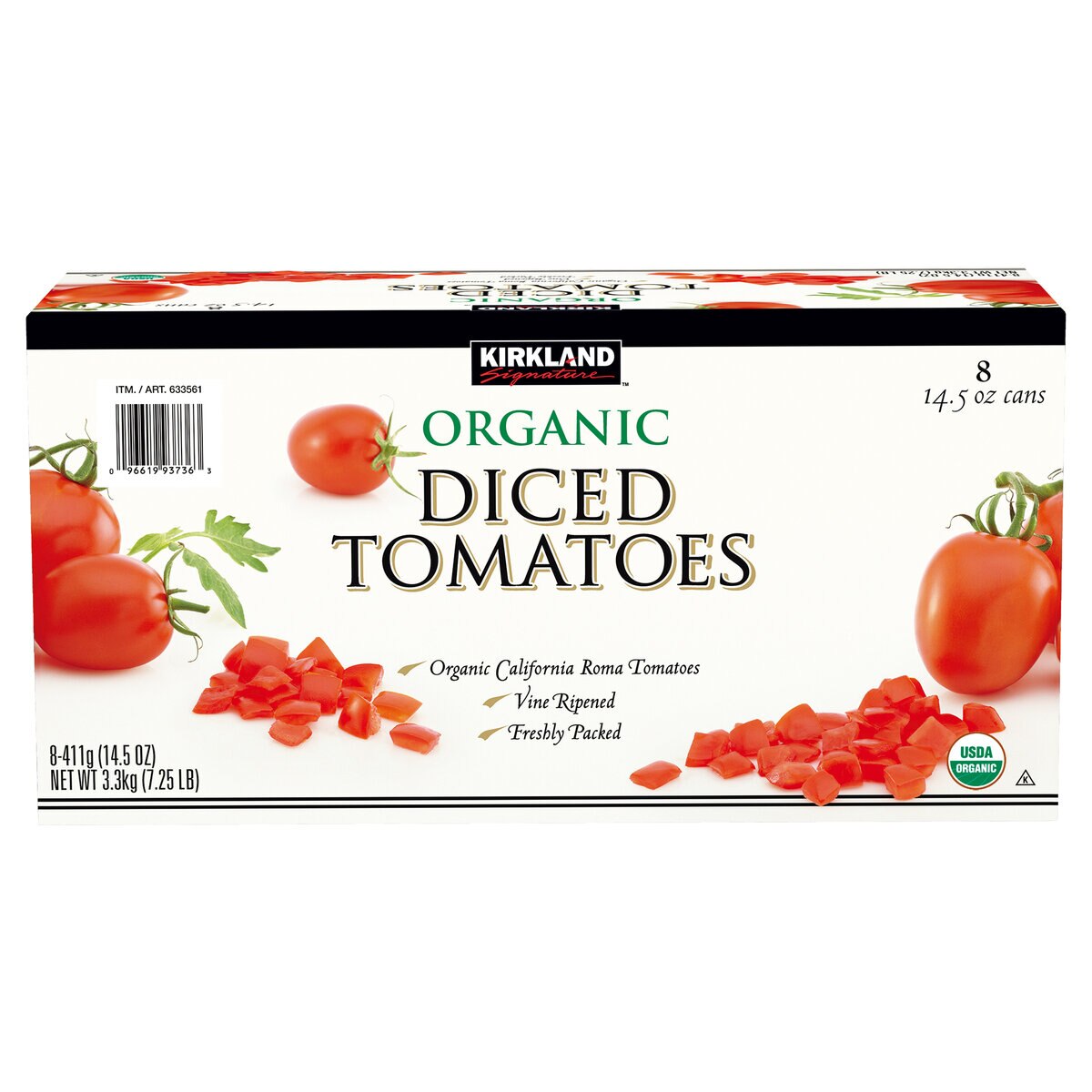 カークランドシグネチャー オーガニック ダイストマト 411g X 8缶 Costco Japan