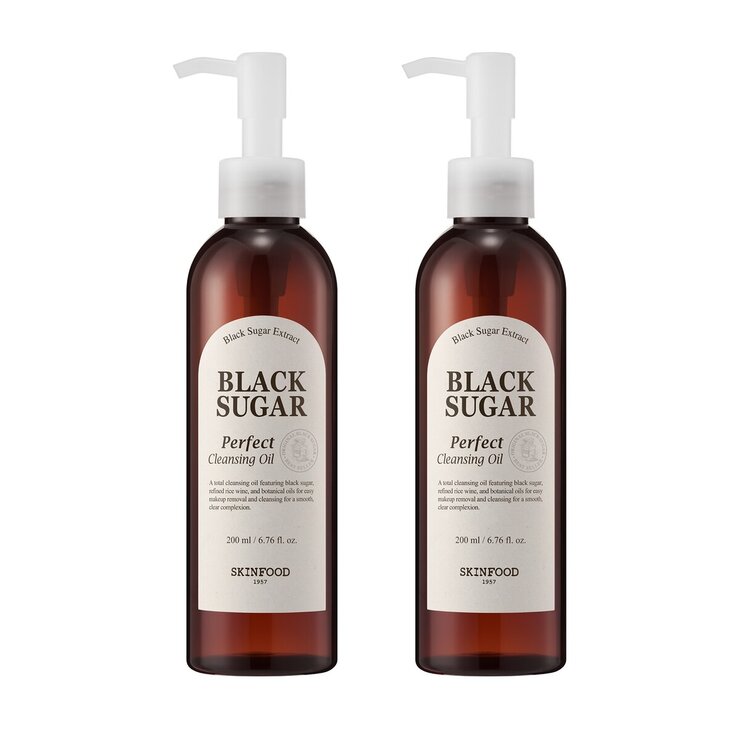 スキンフード ブラックシュガー クレンジングオイル 200mL x 2本 スキンフード ブラックシュガー クレンジングオイル 200mL x 2本