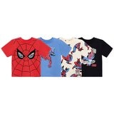 キャラクター キッズ 半袖 Tシャツ 4枚組 スパイダーマン 3T