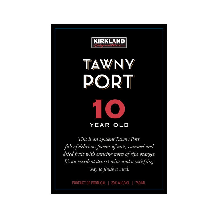 カークランド シグネチャー ポートワイン 10年熟成 750ml