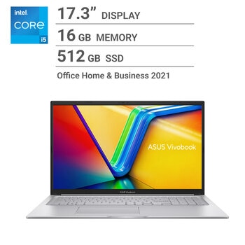 ASUS ノートPC/VIVOBOOK /17.3インチ/intel Core i5-1235U/メモリ 16GB/SSD 512GB/X1704ZA