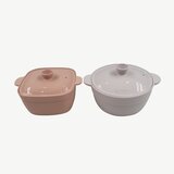 シリーマン 蓋つきシリコンスチーマー 2個 ウィスパーピンク/コーラルピンク