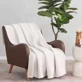 CHENILLE 大判ひざ掛け 152cm x 177cm ホワイトマカダミア