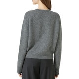 VINE レディース アルパカ ウール カーディガン グレー L