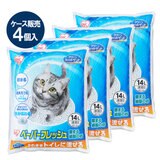 ペーパーフレッシュ猫砂 14L x 4袋セット