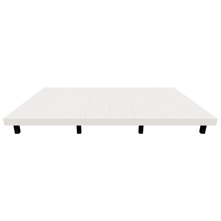 MINO 彩木 ガーデンデッキ セット W4068 x D2429mm ホワイト 高500～600mm