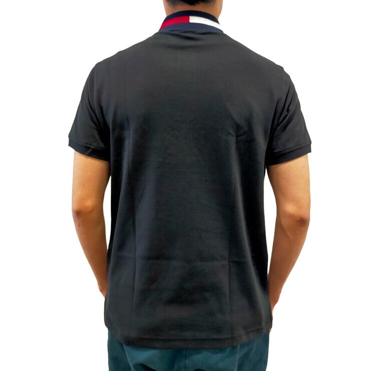 トミーヒルフィガー メンズ 半袖 ポロシャツ ブラック XL