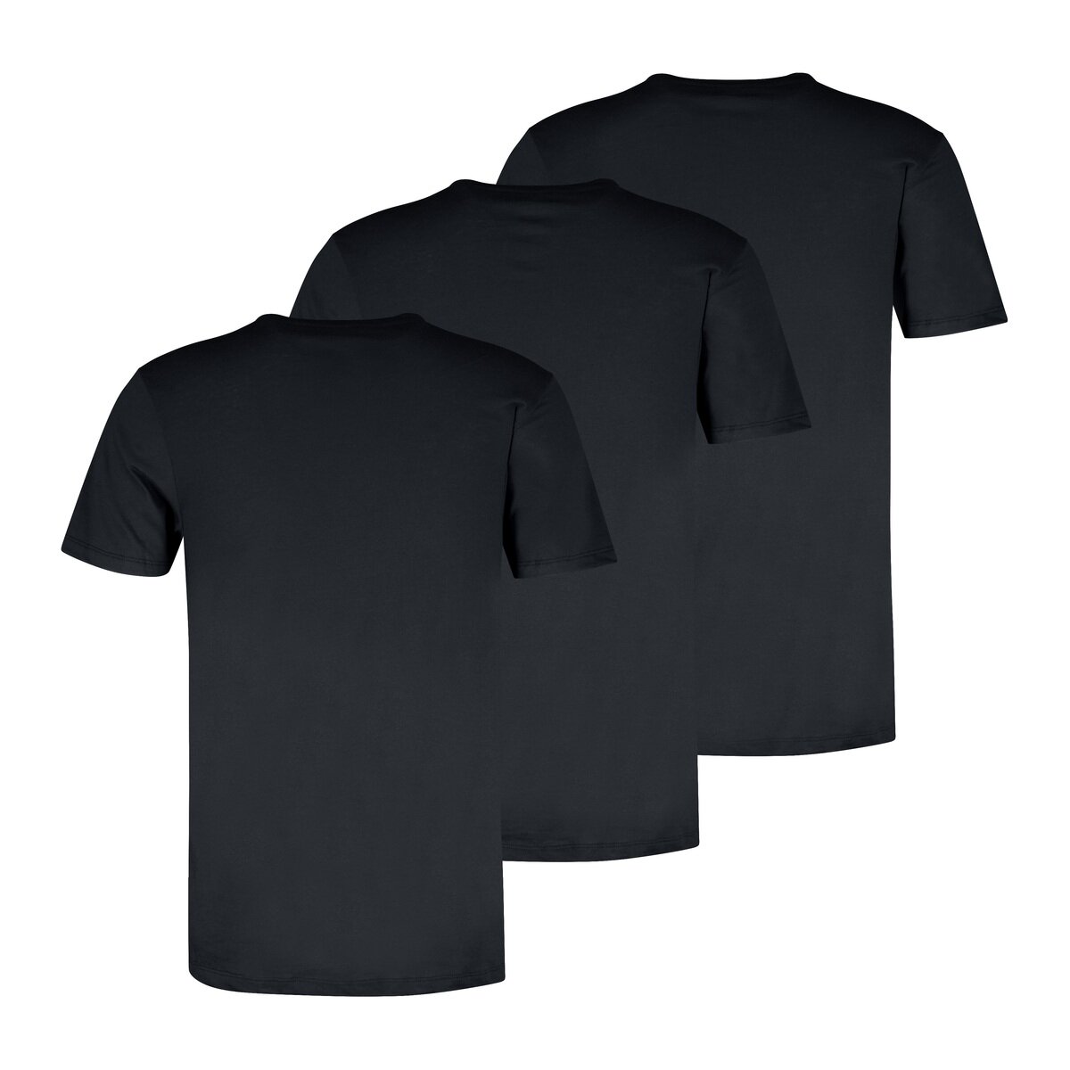 リーバイス メンズ クルーネック Tシャツ 3枚組 ブラック XL