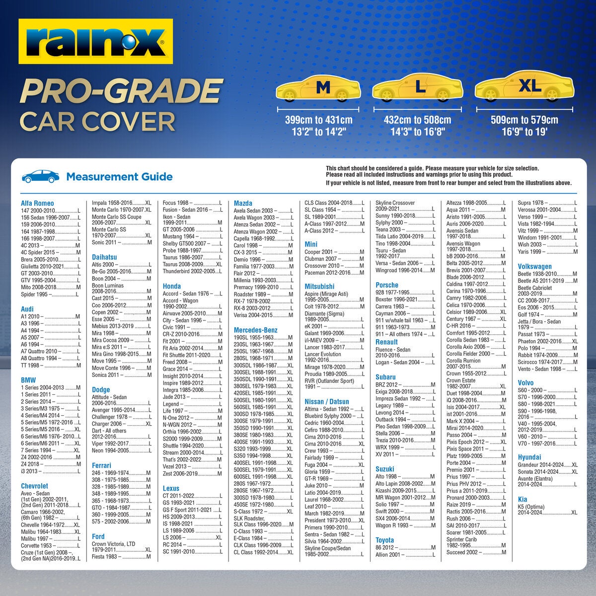RAIN-X プログレード カーカバー ブラック XL | Costco Japan