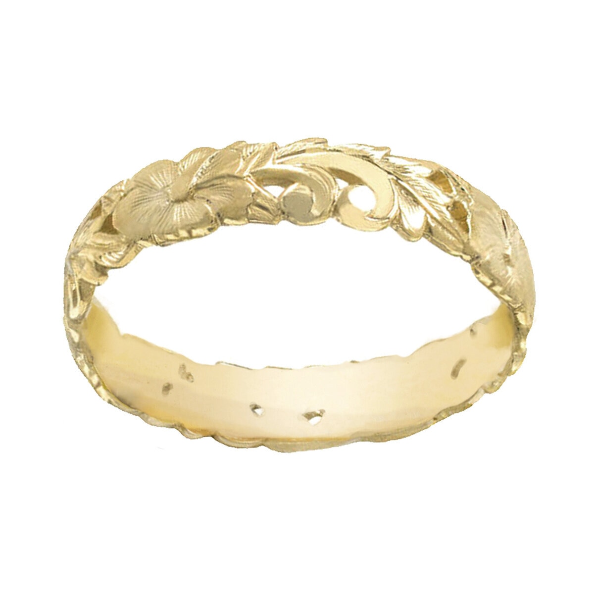 14K イエローゴールド ハイビスカス リング 9号 14K イエローゴールド ハイビスカス リング 9号