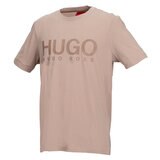 ヒューゴボス メンズ ロゴ 半袖Tシャツ ブラウン XL