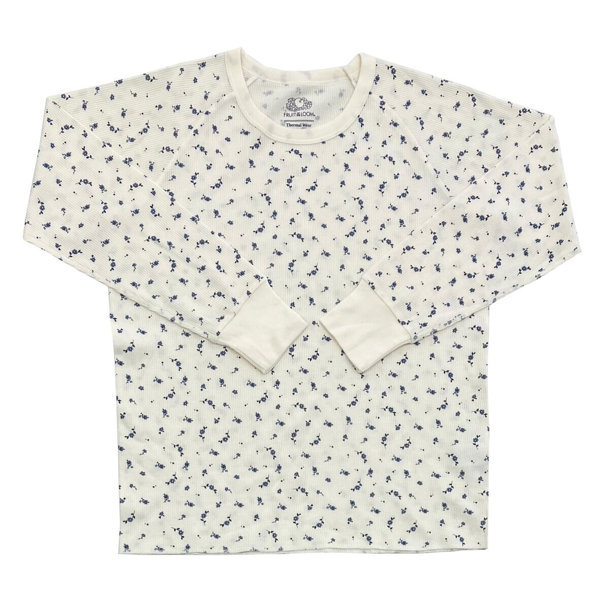 フルーツ オブ ザ ルーム 長袖 ラウンジウェアセット ブルー L