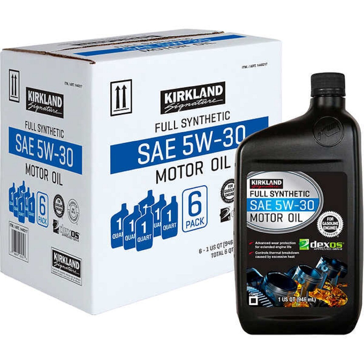 カークランドシグネチャー エンジンオイル 5W30 946ml x 6本